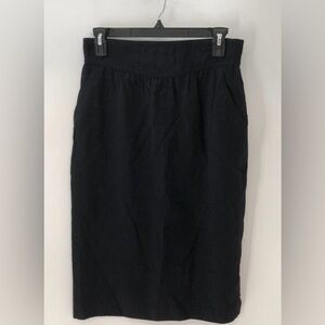 Escada 100% wool Classic Black Women's Pencil Skirt black 4 Schurwolle